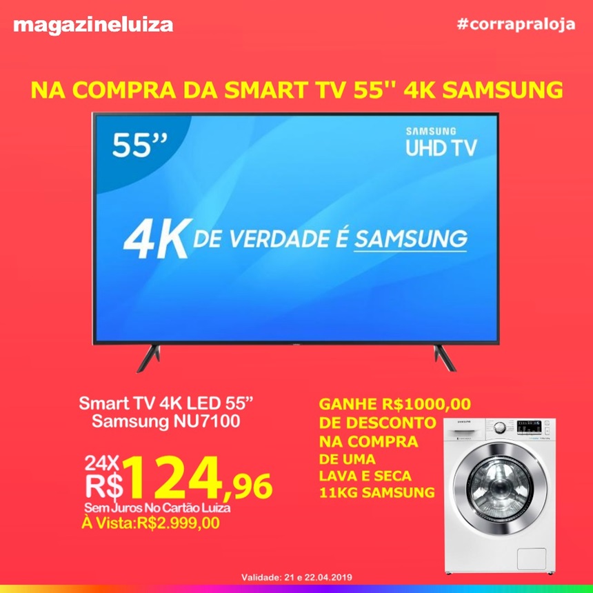 MAGAZINE LUIZA abre neste DOMINGO, 26, até as 13 hs! Até dia 31 a loja toda  em 24 X SEM JUROS!, Empresarial, Olimpia 24 Horas, A Notícia bate aqui